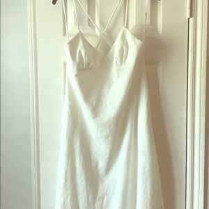 ALI & JAY white midi dress Large has pockets